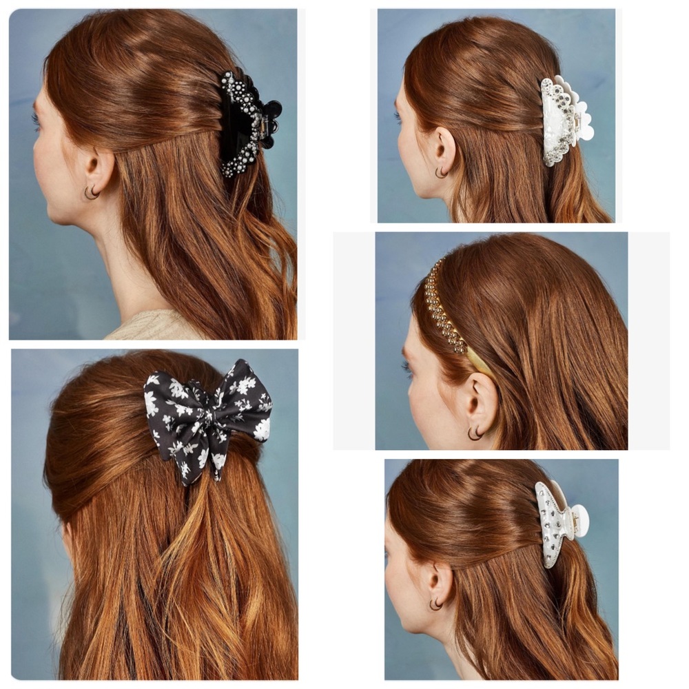 5 baublebar claw hair clip accessories NWT 💫